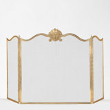 NATALIA Brass Fire Screen
