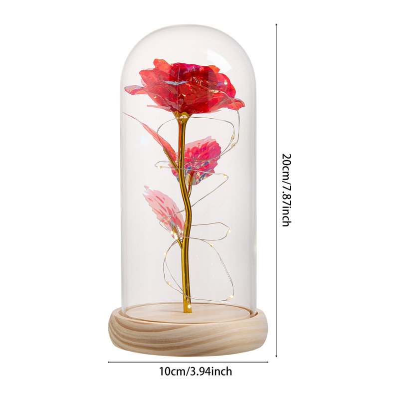 Cloche Or Water Globe, Golden/Red