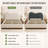 Willma Curved Boucle Hydraulic Lift Up Storage Upholstered Platform Bed with Removable Headboard Cover, White, Full-1462232570