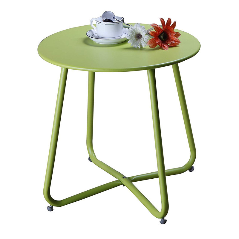 Table d'appoint en métal Naropa, Lime