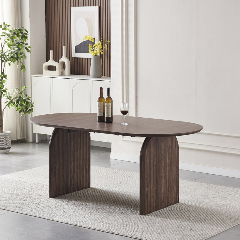 Oval Wood Dining Table