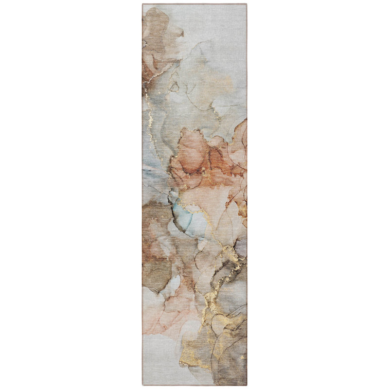Tapis de couloir d'extérieur 8 po beige