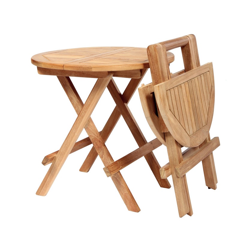 Table d'appoint pliante en teck