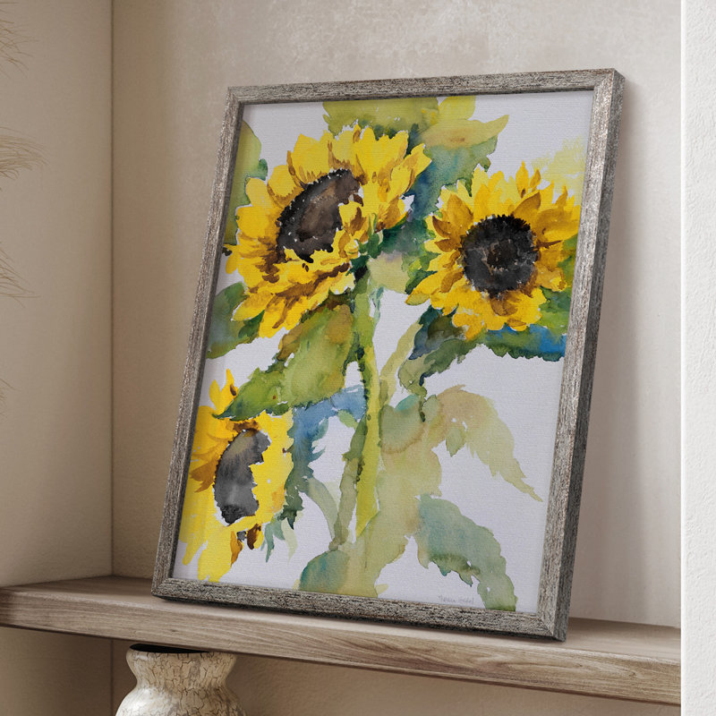 Sun Days III, reproduction encadrée - bois massif 48572, H 15 po x l 12 po