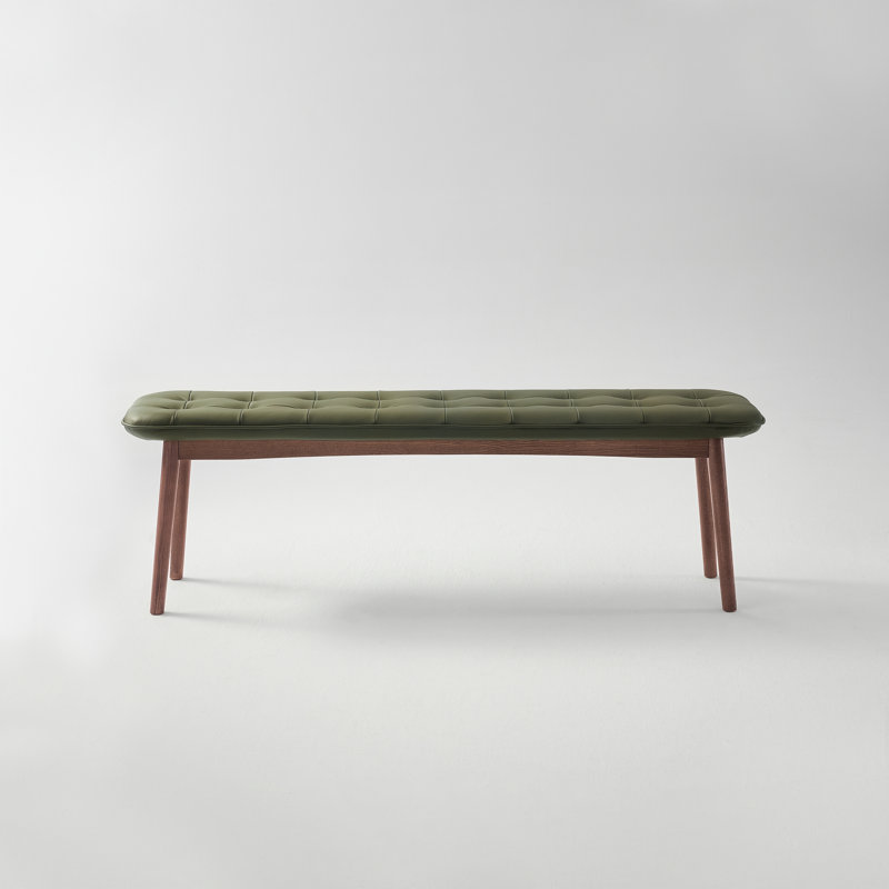 Bancs en bois massif, 55"W, Green