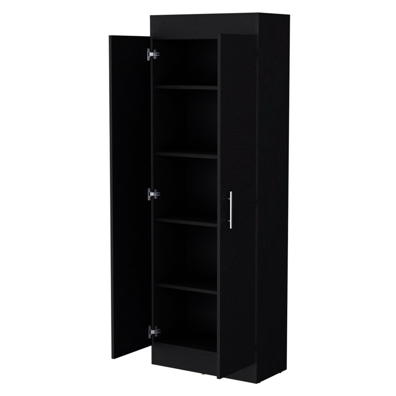 Rangement pour salle de bain Lashawna, Noir