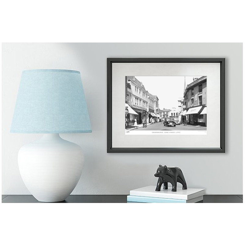 Trowbridge, Fore Street C1955 - Single Picture Frame Print, 45cm H x 60cm W x 2.3cm D, Light Grey/White