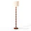 155cm Polished Torchiere Floor Lamp with USB and Outlet