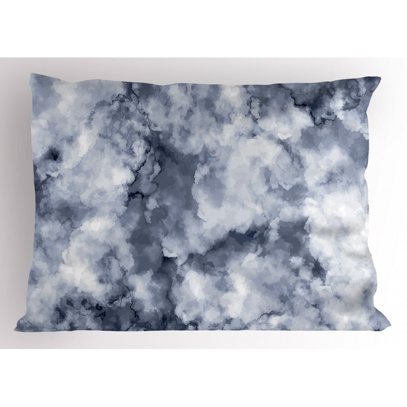 Marble Polyester Abstract Sham Set, King