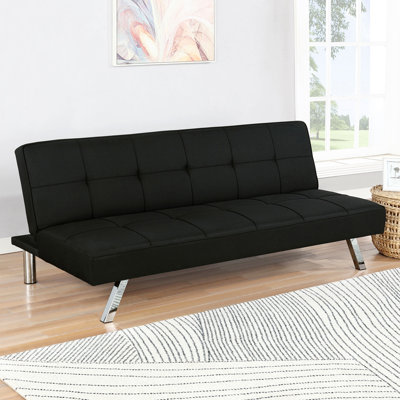 Joel Upholstered Tufted Convertible Sofa Bed