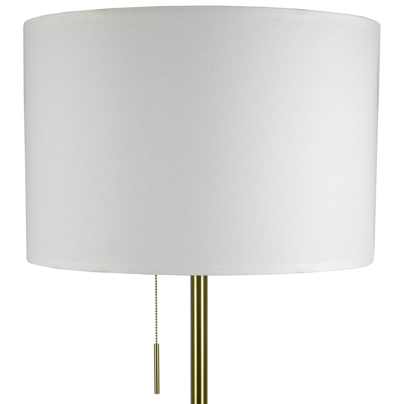 Lampe trépied réglable, Or brossé