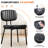 PU Leather Upholstered Side Dining Chairs Set with Backrest (Set of 4)-1298915355