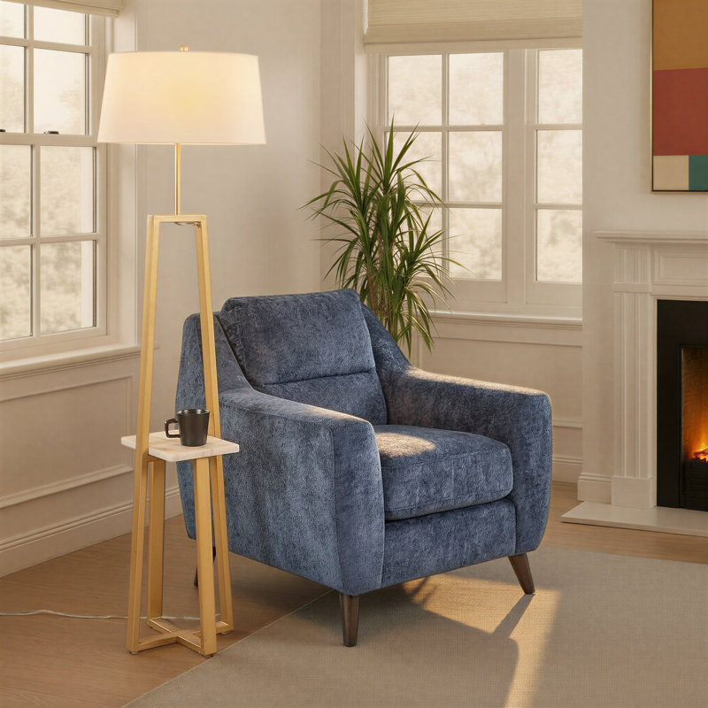 Whitacre 68" Gold Floor Lamp