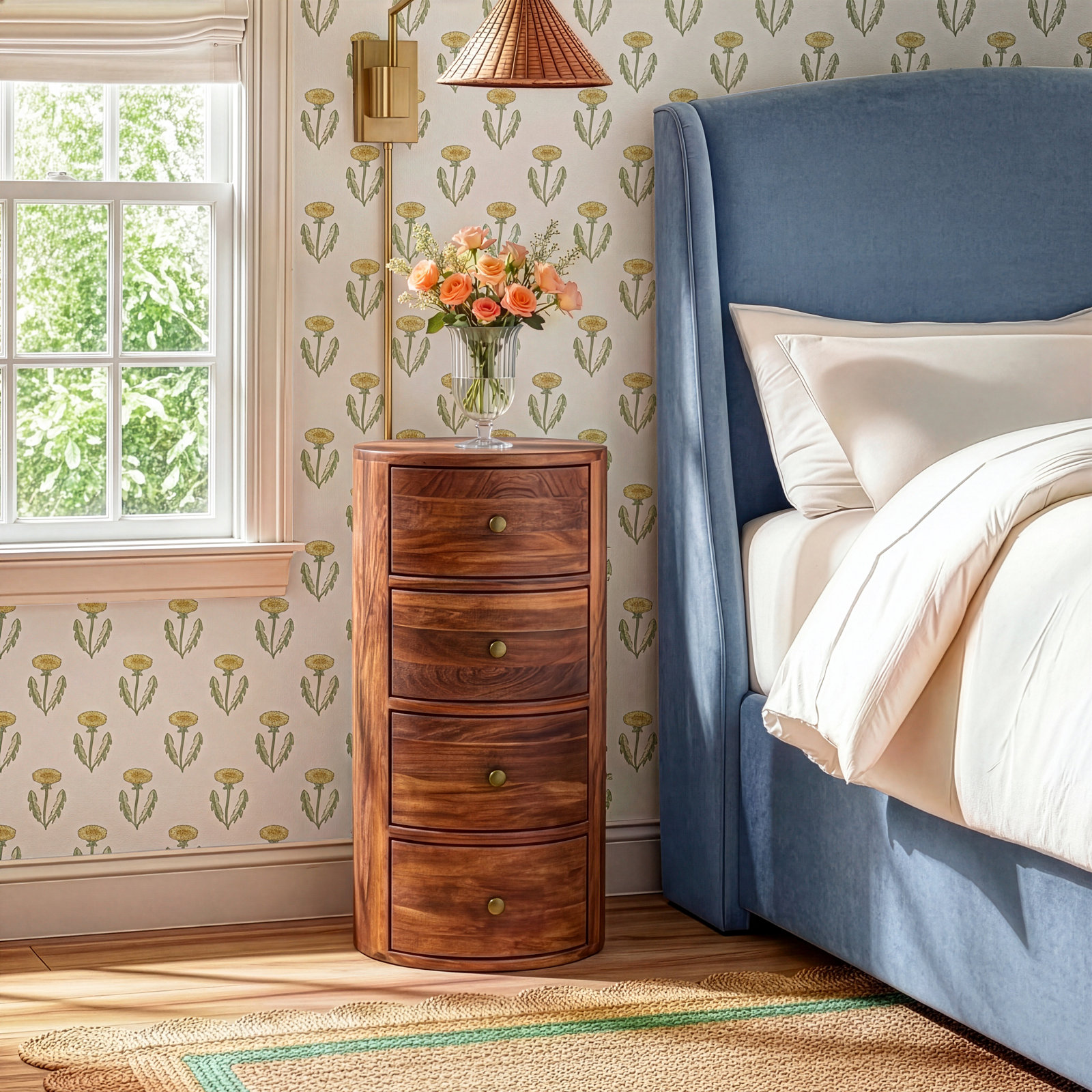 Atlantic Mango Nightstand, Chocolate