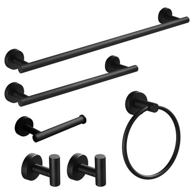 Ensemble de quincaillerie de salle de bain 6 pièces or brossé