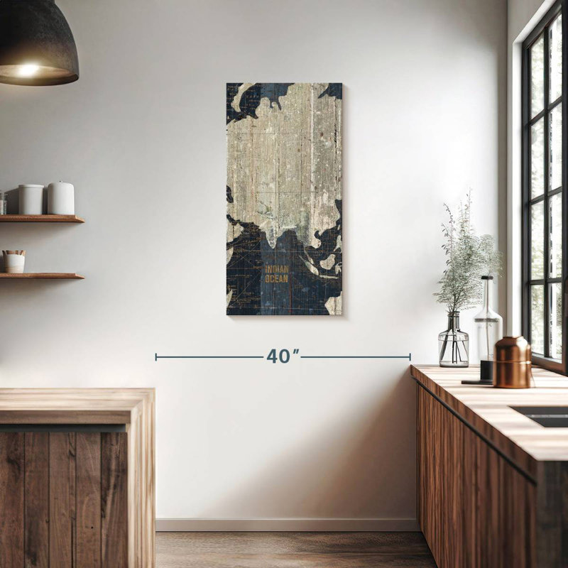 Ancien monde Jahiem bleu IV, H 36 po x l 18 po