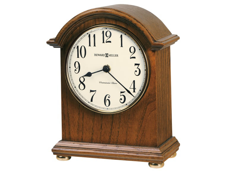 Traditional Analogue Solid Wood Quartz Movement / Crystal Tabletop Clock in