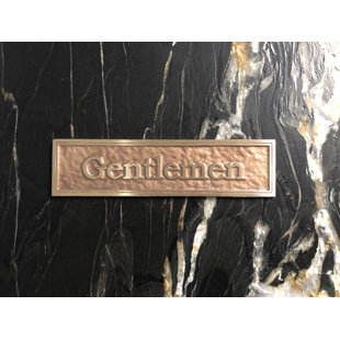 Contemporary Gentlemen Restroom Sign