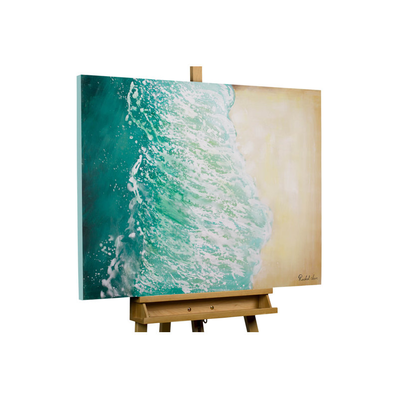 Hand -painted acrylic painting on Summer in Ibiza
