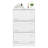 Metal 3 Drawer Widened Filing Cabinet In White, Lock For Organized And Efficient Office File Storage Cabinet, Drawers With-958816245