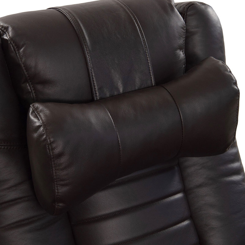 Leather/Suede Throw Pillow, Brown