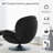 Zenon Velvet Swivel Accent Chair with Ottoman-991307799