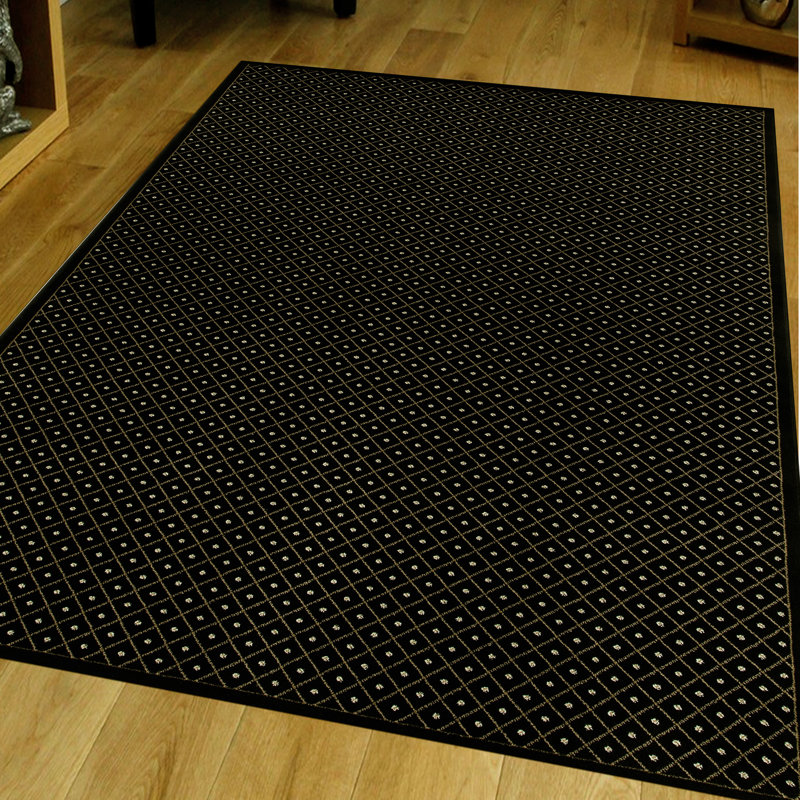 Tapis noir Japhenia, Rectangle 7 pi 9 po x 11 pi