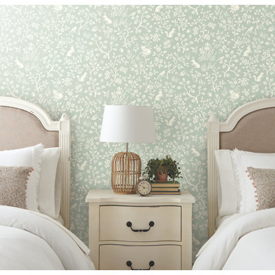 Green Fox & Hare Wallpaper