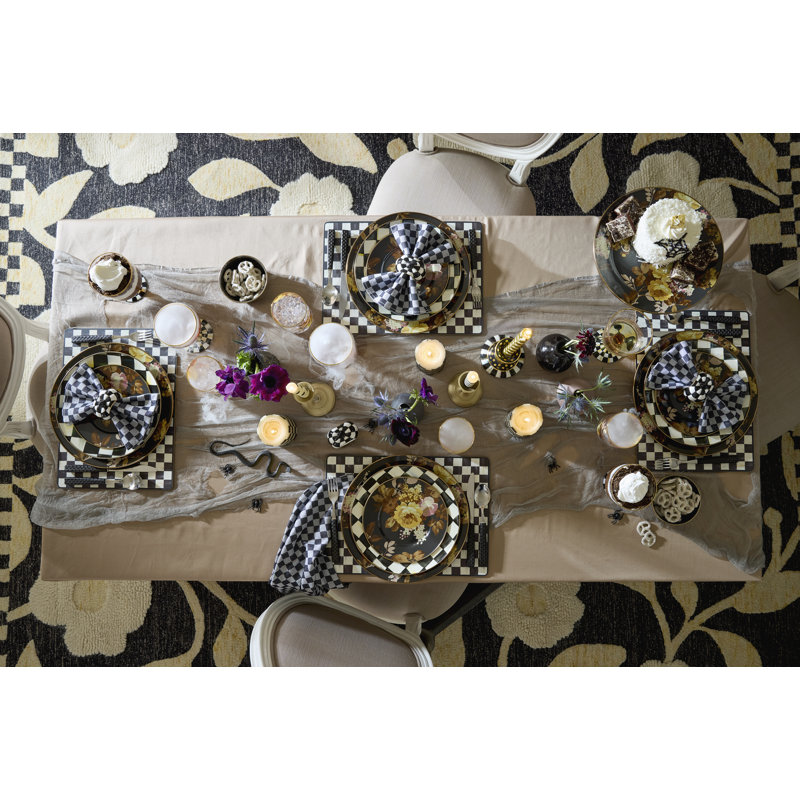 Wild Rose Brown Dinner Plate