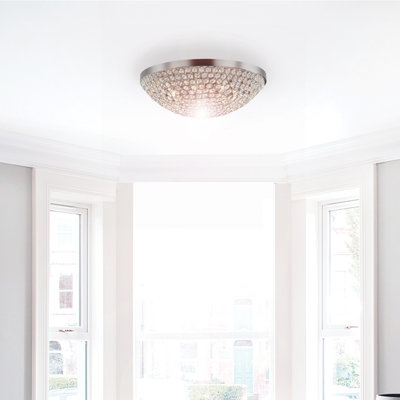 Wentz Crystal Flush Mount