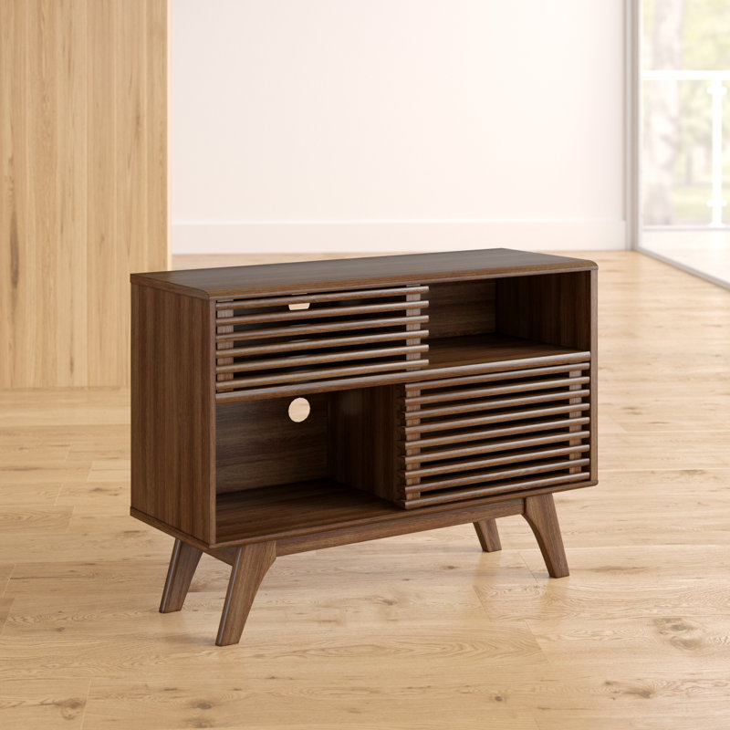Render Two-Tier Display Stand, Walnut