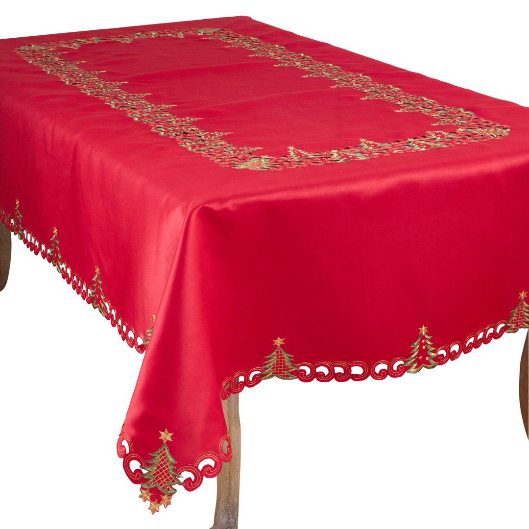 Commodore Holiday Christmas Tree Tablecloth The Holiday Aisle® 