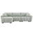 Boucle Fabric 110" Modular Sectional Sofa-1440220102