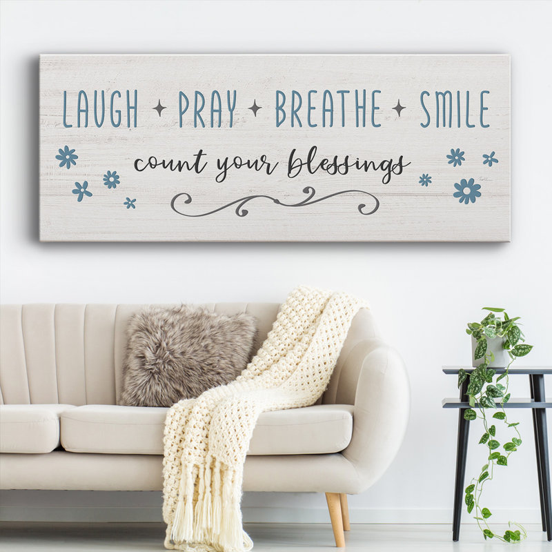 " Count Your Blessings ", 12" H x 30" W x 1.5" D