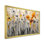 Géométrique gris coquelicots mosaïque champ I - coquelicots, art mural pour le salon