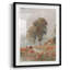 Motif floral rétro - imprimé encadré-107946498