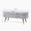 Banc de rangement avec repose-pieds Boucle-1947651479