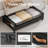 4pcs Storage Box 2 Pack Clothes Storage Bags and 2 Pack Under Bed Storage with Wheels