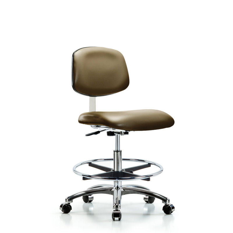 Medich Vinyl Task Chair, Casters, Taupe