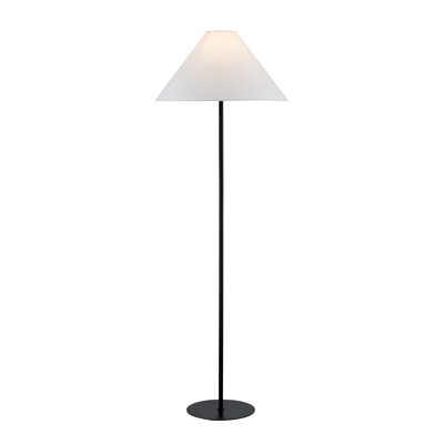 Lampe sur pied 65 "avec abat-jour en lin Brock, noir