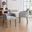 Chaise de salle à manger rembourrée avec accoudoirs-736720985