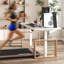 Blanc + bureau rectangulaire en bois massif + bois manufacturé + acier au carbone Burlywood-108224992