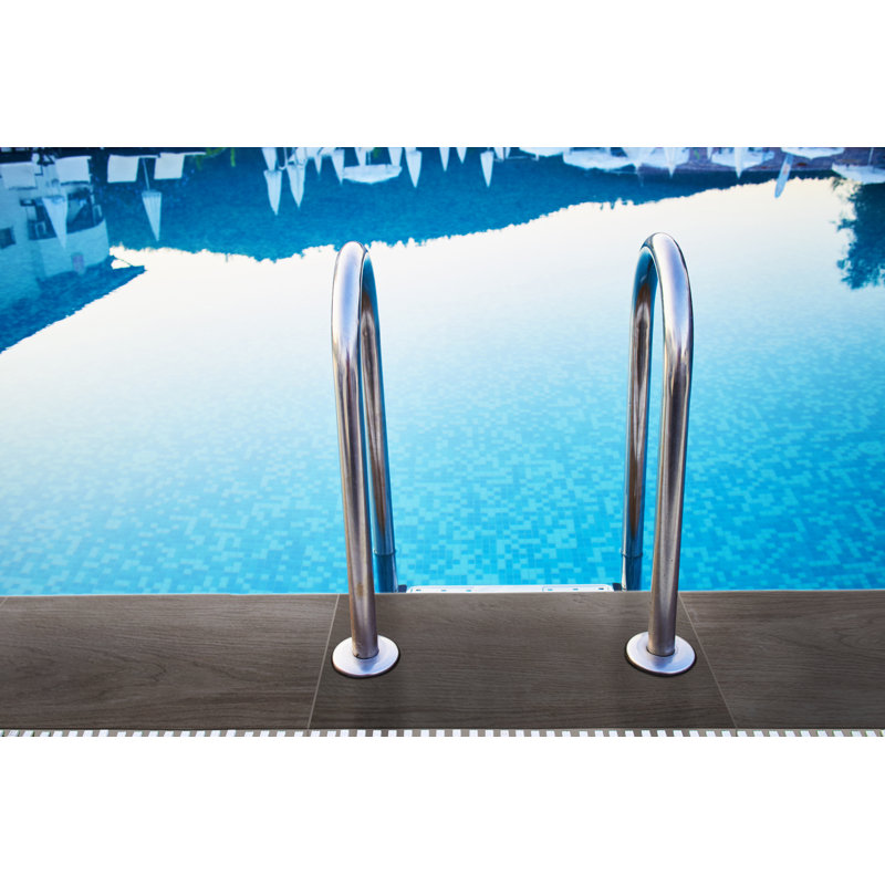 Duravia 13 in. x 24 in. x 0.79 in. Matte Porcelain Pool Coping (4.33 sq. ft./unit, 2 Piece), Azurith