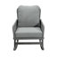 [Ensemble de 2] Chaise berçante minimaliste contemporaine en osier avec coussins en polyester doux et structure en bois durable-2093791563