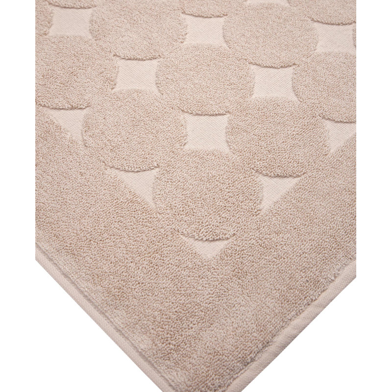 Karila Cotton Bath Rug, Beige