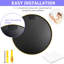 Miroir de salle de bain rond 24 po avec cadre en métal doré (W2203P182026)-855940423