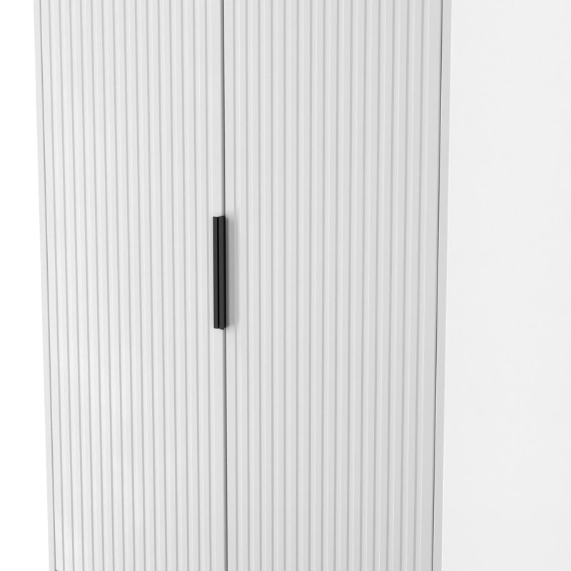 Takirra 2 Drawer Double Wardrobe, White