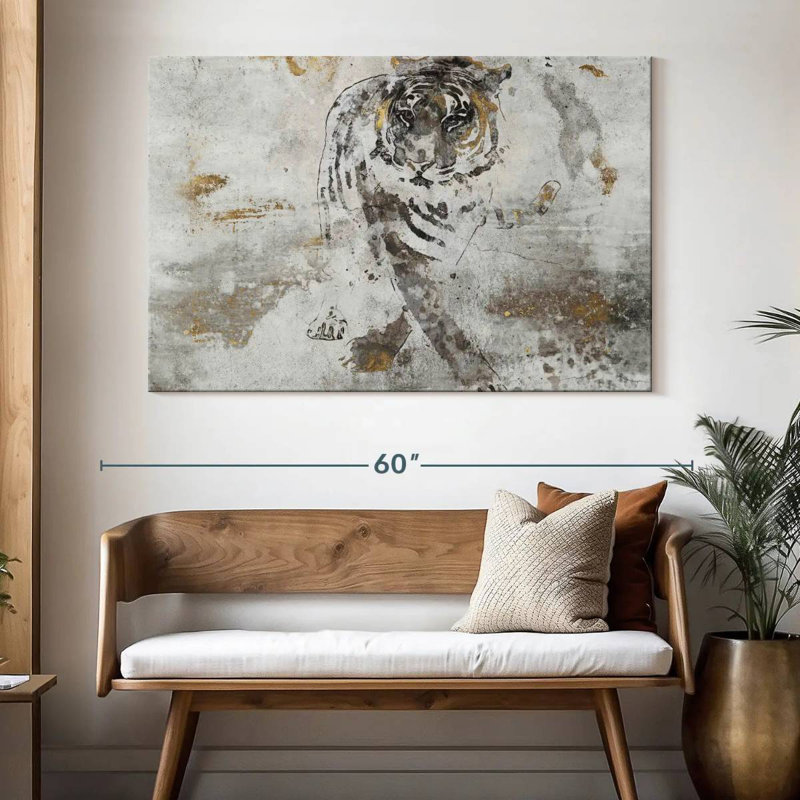 Brampt Tiger's Walk, 34" H x 51" W