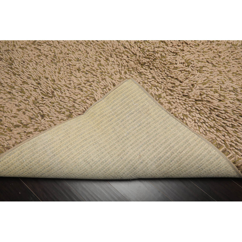 Tapis oriental en laine beige, sauge Eider & Ivory ™ 6 po x 9 po