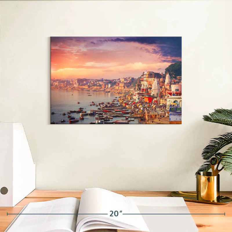 Hannes Varanasi, coucher de soleil sur l'horizon, H 8 po x l 12 po